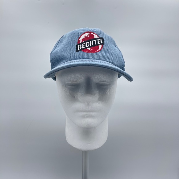 Graffiti Bechtel Unisex OSFM Blue Denim Snapback Hat Vintage 90s Made in USA